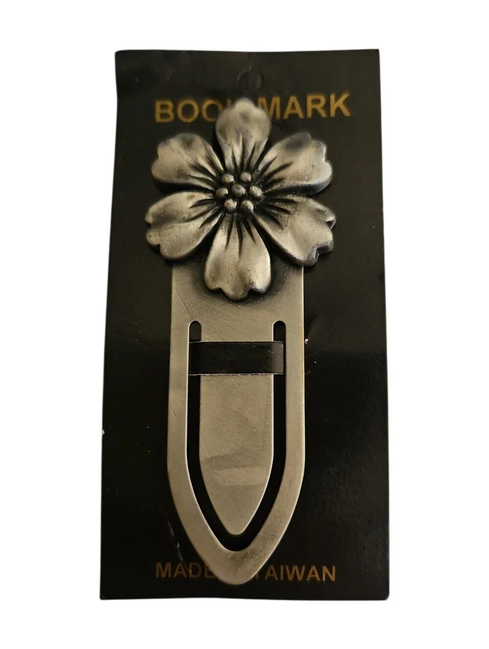 3/$30 Pewter Metal Flower Bookmark Clip